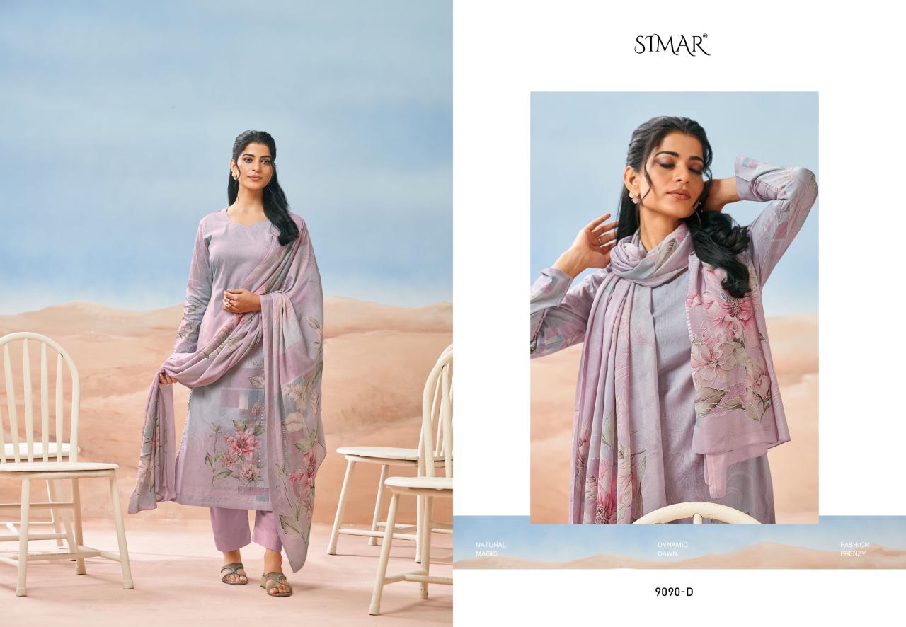 Purvai Simar Lawn Cotton Pant Style Suits Manufacturer Ahmedabad