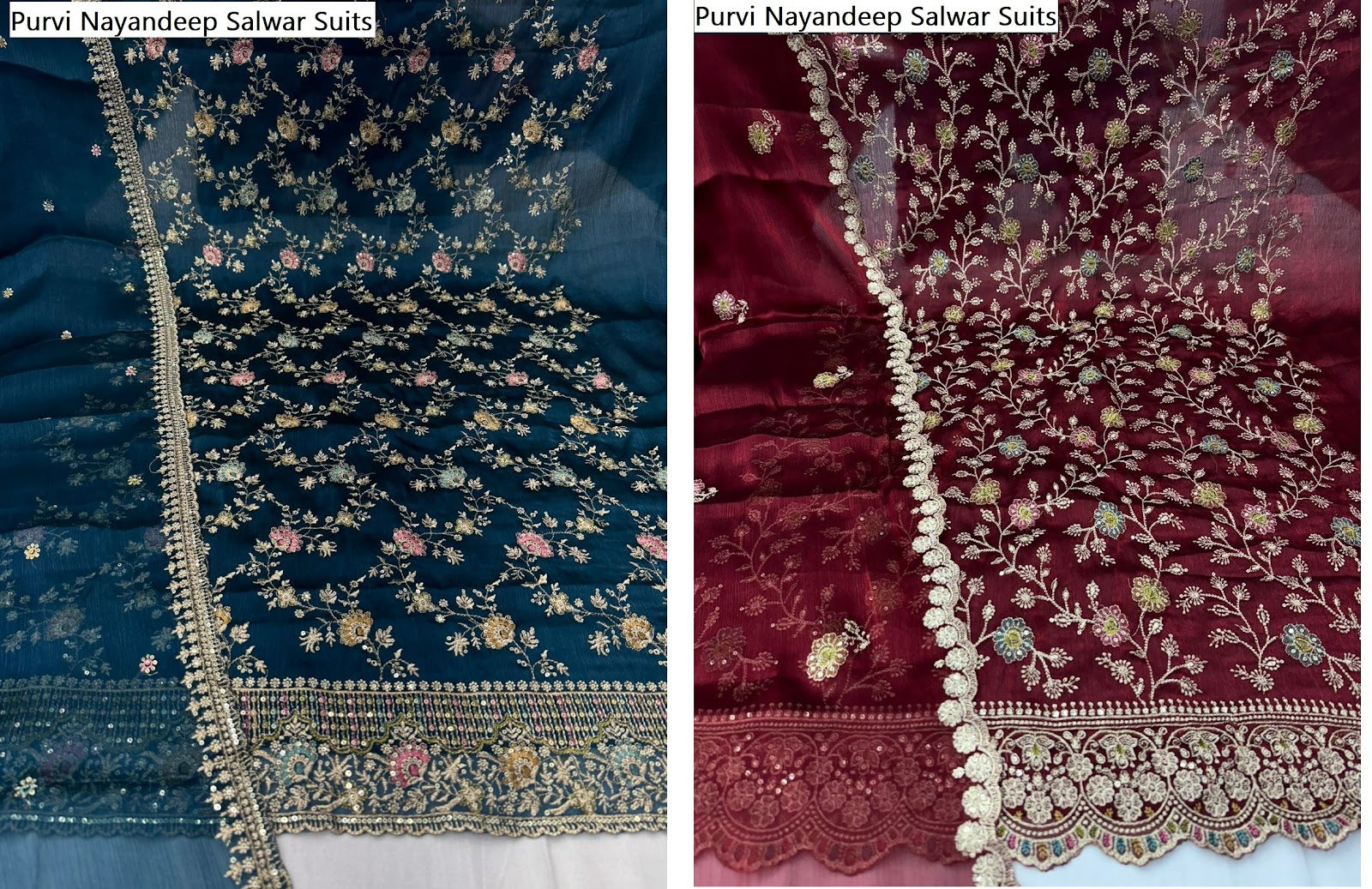 Purvi Nayandeep Burberry Salwar Suits Manufacturer India