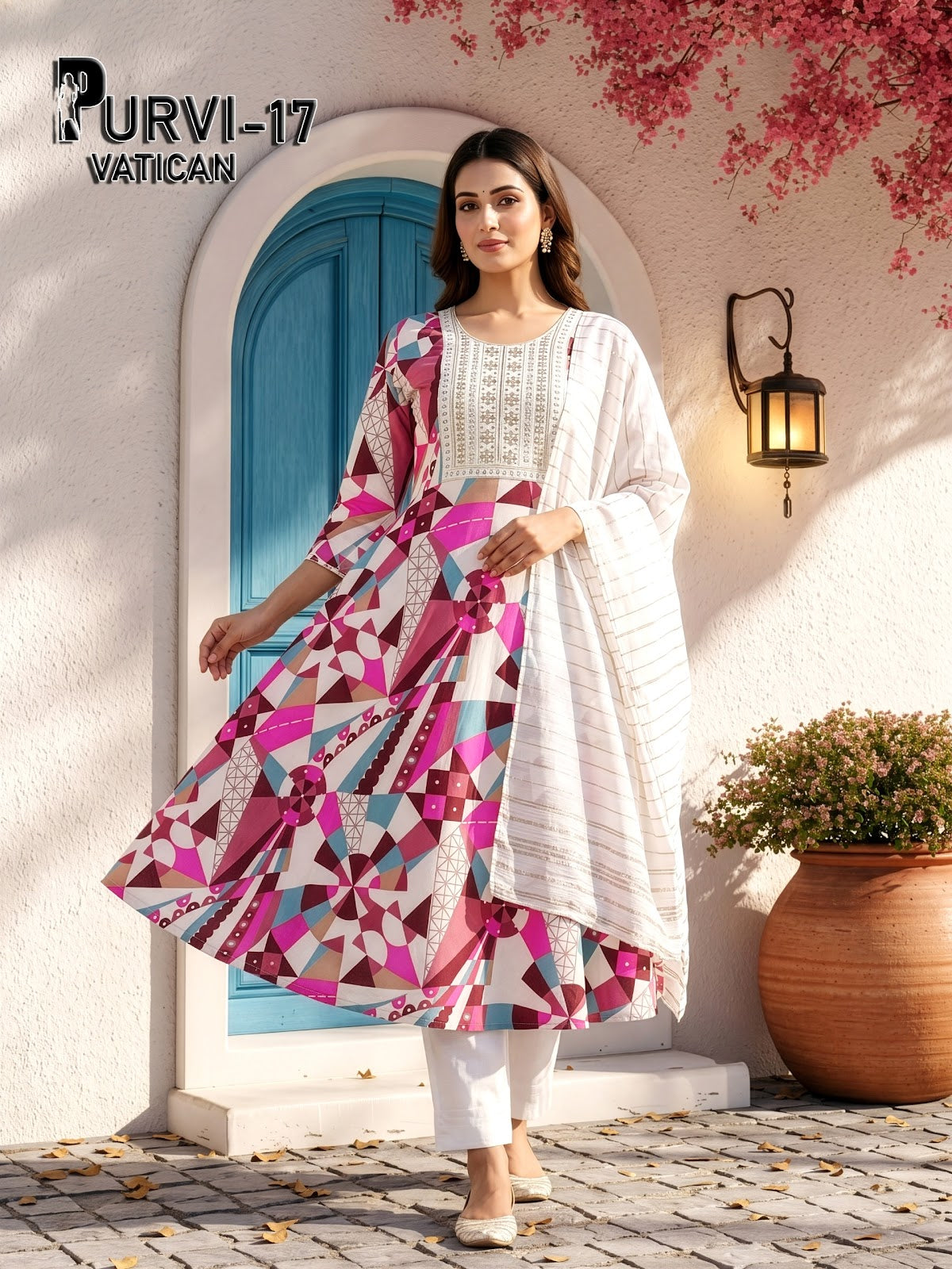 Purvi Prmnt Vatican Readymade Anarkali Suits Manufacturer Gujarat
