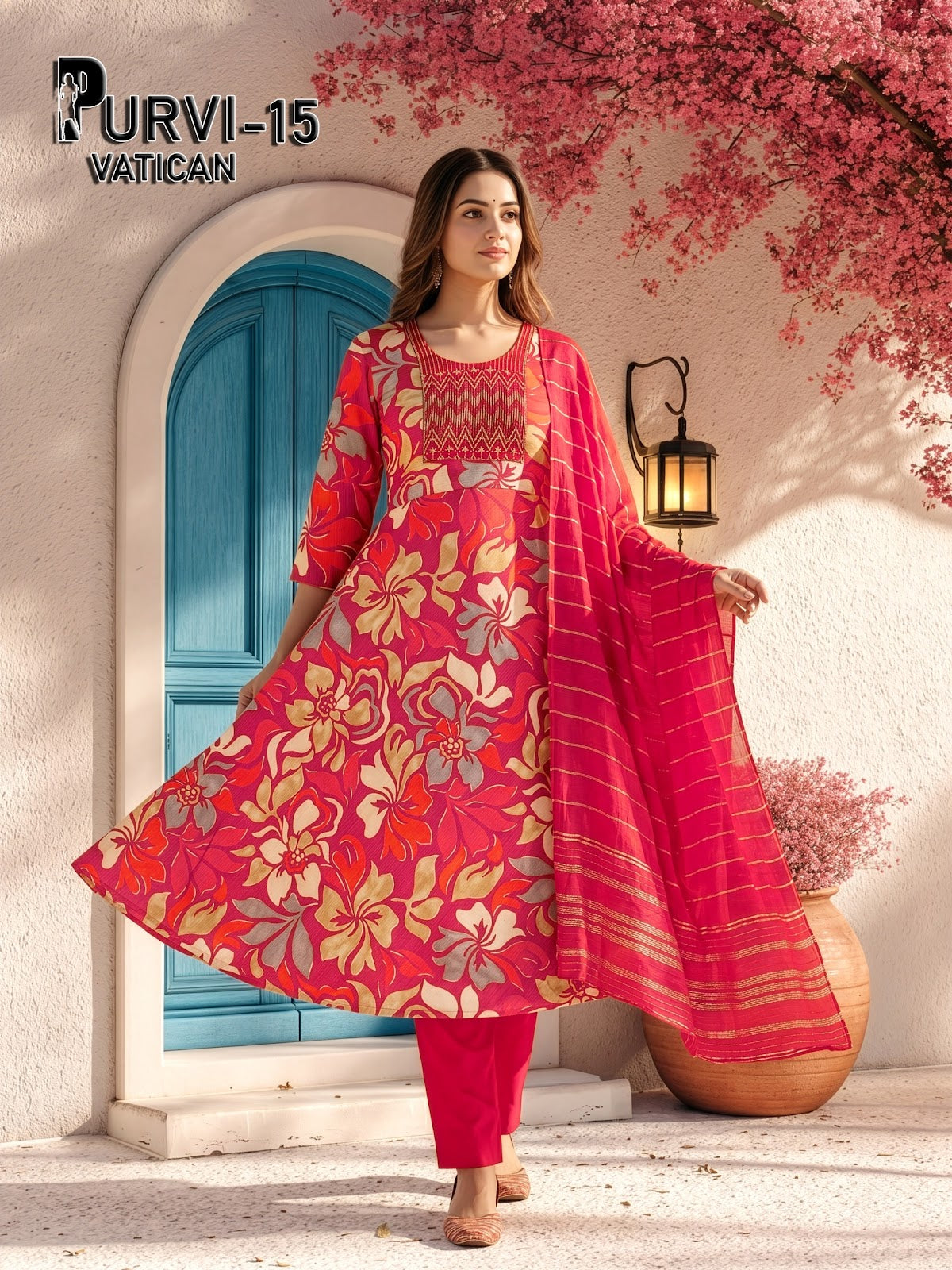 Purvi Prmnt Vatican Readymade Anarkali Suits Manufacturer Gujarat