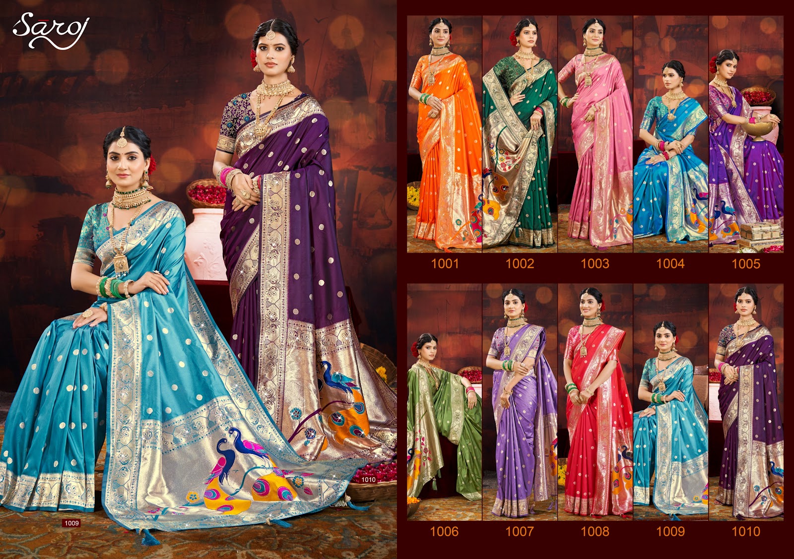 Purvika Paithani Saroski Vol 2 Saroj Silk Sarees Manufacturer