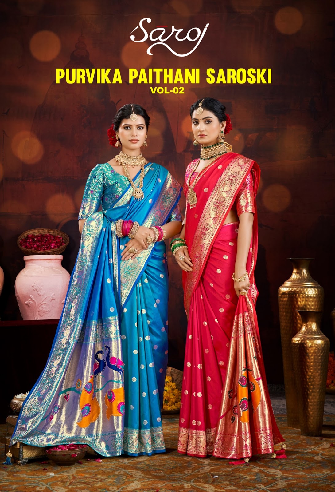 Purvika Paithani Saroski Vol 2 Saroj Silk Sarees Manufacturer