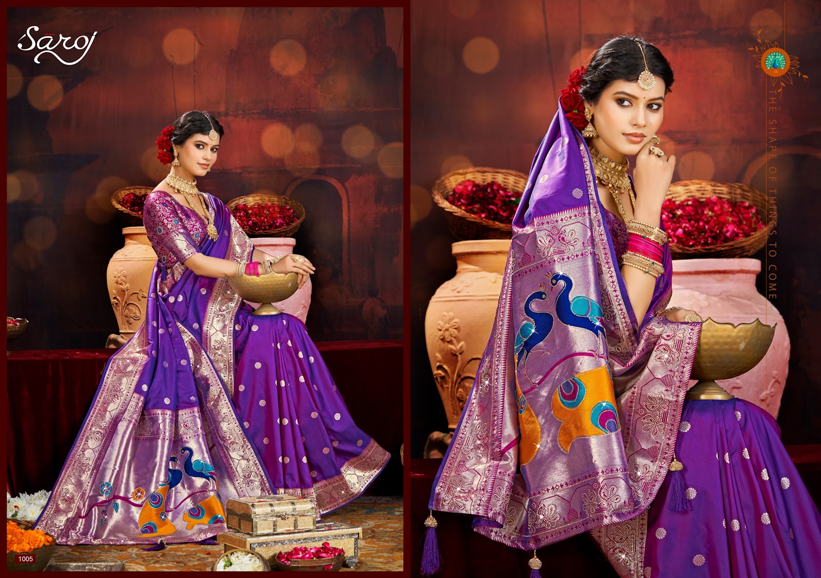 Purvika Paithani Saroski Vol 2 Saroj Silk Sarees Manufacturer