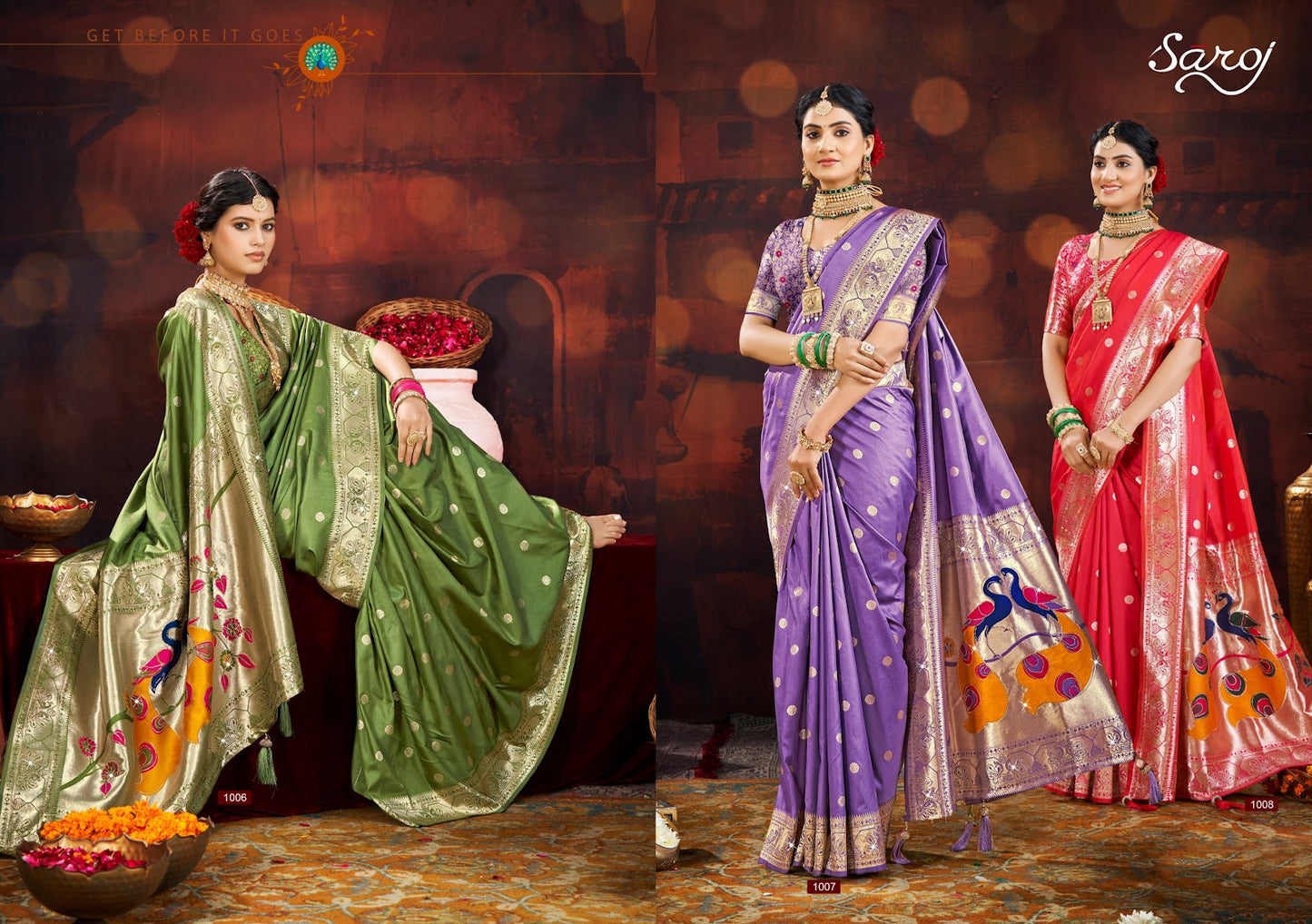 Purvika Paithani Saroski Vol 2 Saroj Silk Sarees Manufacturer