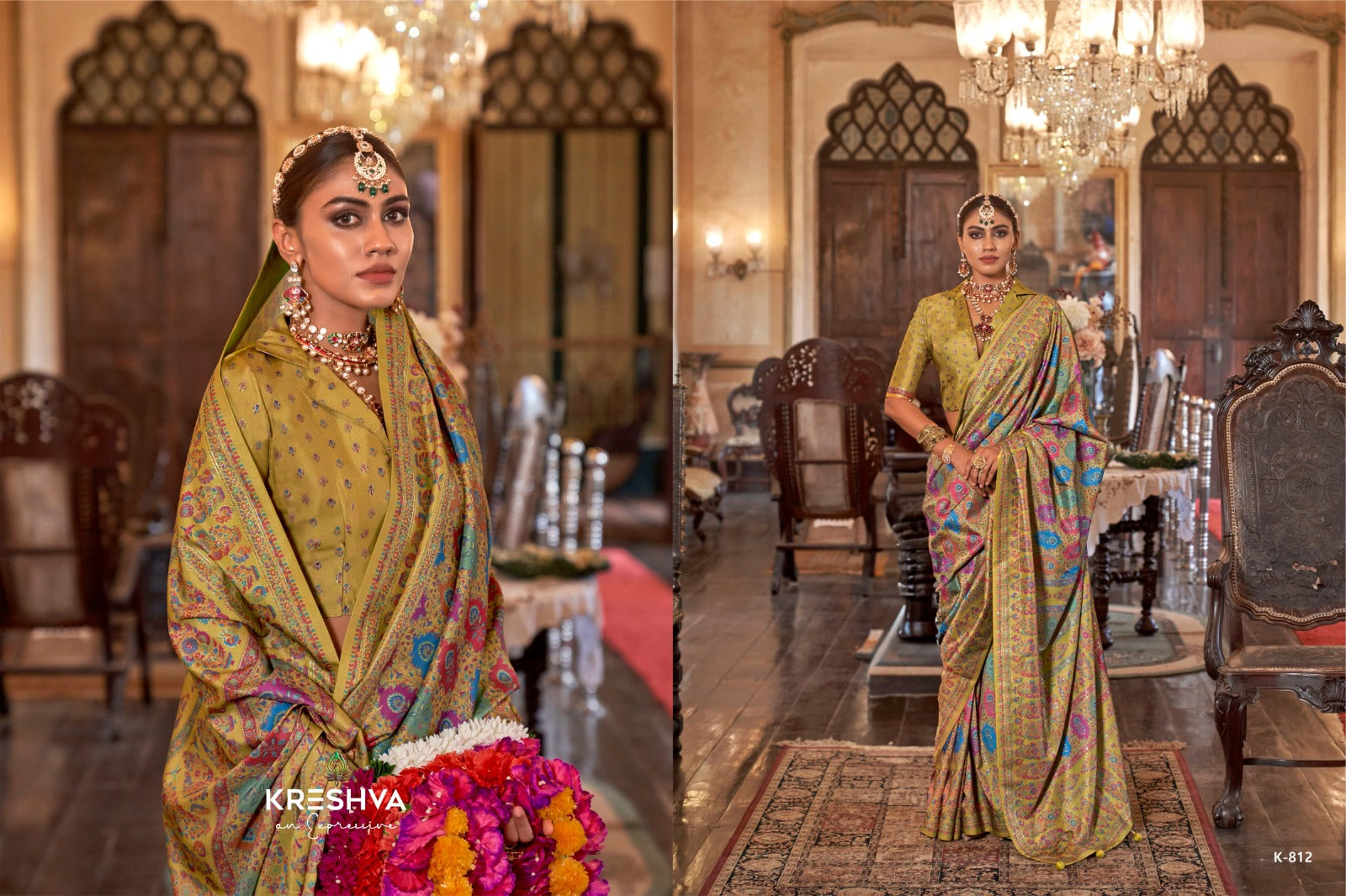 Pushpa Rani 812-817 Kreshva Pv Silk Sarees Wholesale