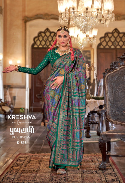 Pushpa Rani 812-817 Kreshva Pv Silk Sarees Wholesale