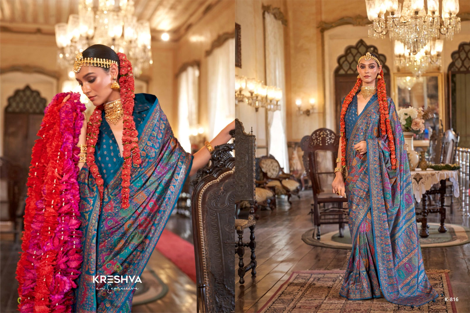 Pushpa Rani 812-817 Kreshva Pv Silk Sarees Wholesale