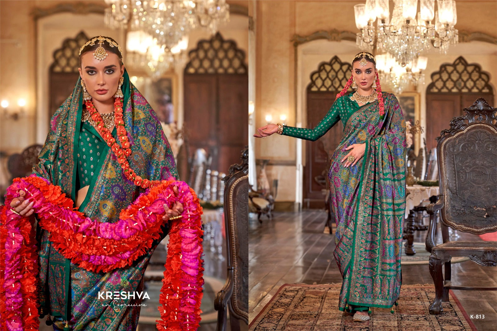 Pushpa Rani 812-817 Kreshva Pv Silk Sarees Wholesale