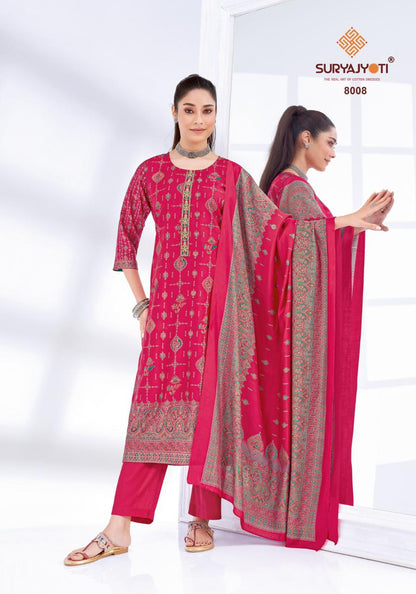Pushpa Stitch Vol 8 Suryajyoti Modal Readymade Pant Style Suits Wholesaler