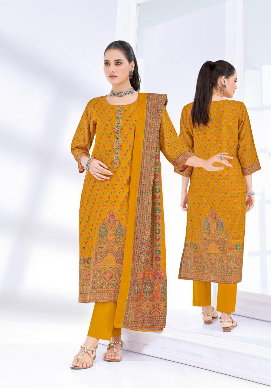 Pushpa Stitch Vol 8 Suryajyoti Modal Readymade Pant Style Suits Wholesaler