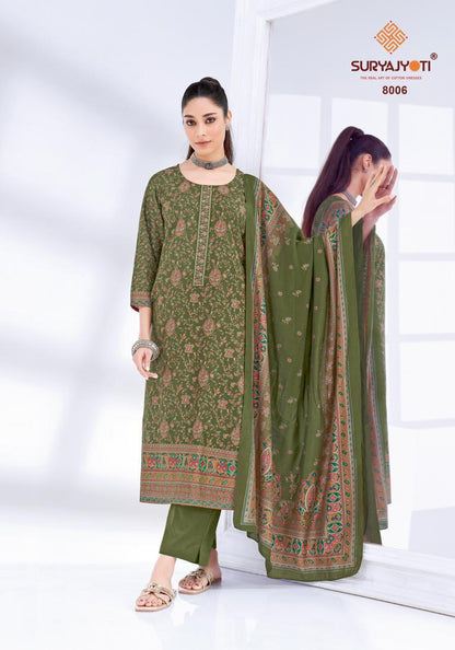 Pushpa Stitch Vol 8 Suryajyoti Modal Readymade Pant Style Suits Wholesaler