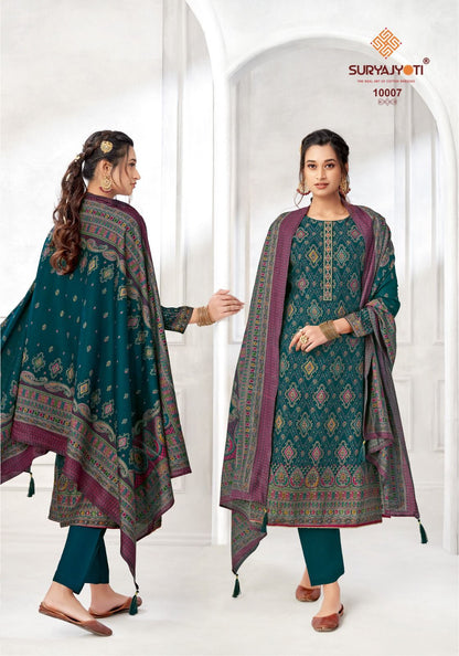 Pushpa Vol 10 Suryajyoti Modal Pant Style Suits Wholesaler Ahmedabad