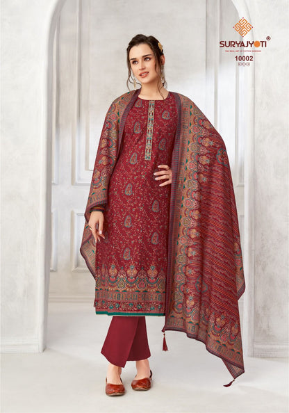 Pushpa Vol 10 Suryajyoti Modal Pant Style Suits Wholesaler Ahmedabad