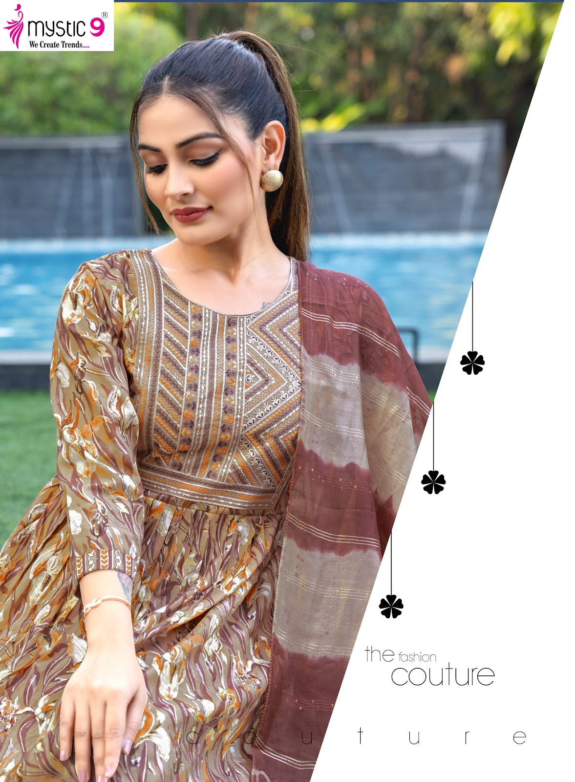 Pushpa Vol 12 Mystic 9 Rayon Readymade Pant Style Suits Wholesale Rate