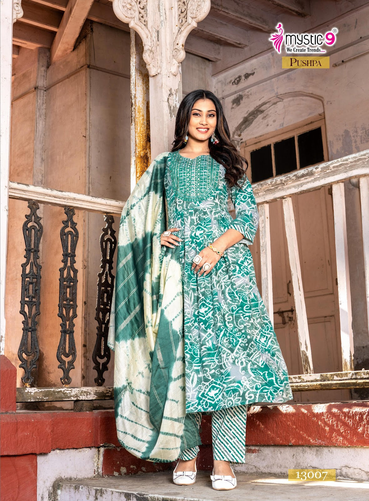 Pushpa Vol 13 Mystic 9 Rayon Capsule Readymade Pant Style Suits Wholesaler Gujarat