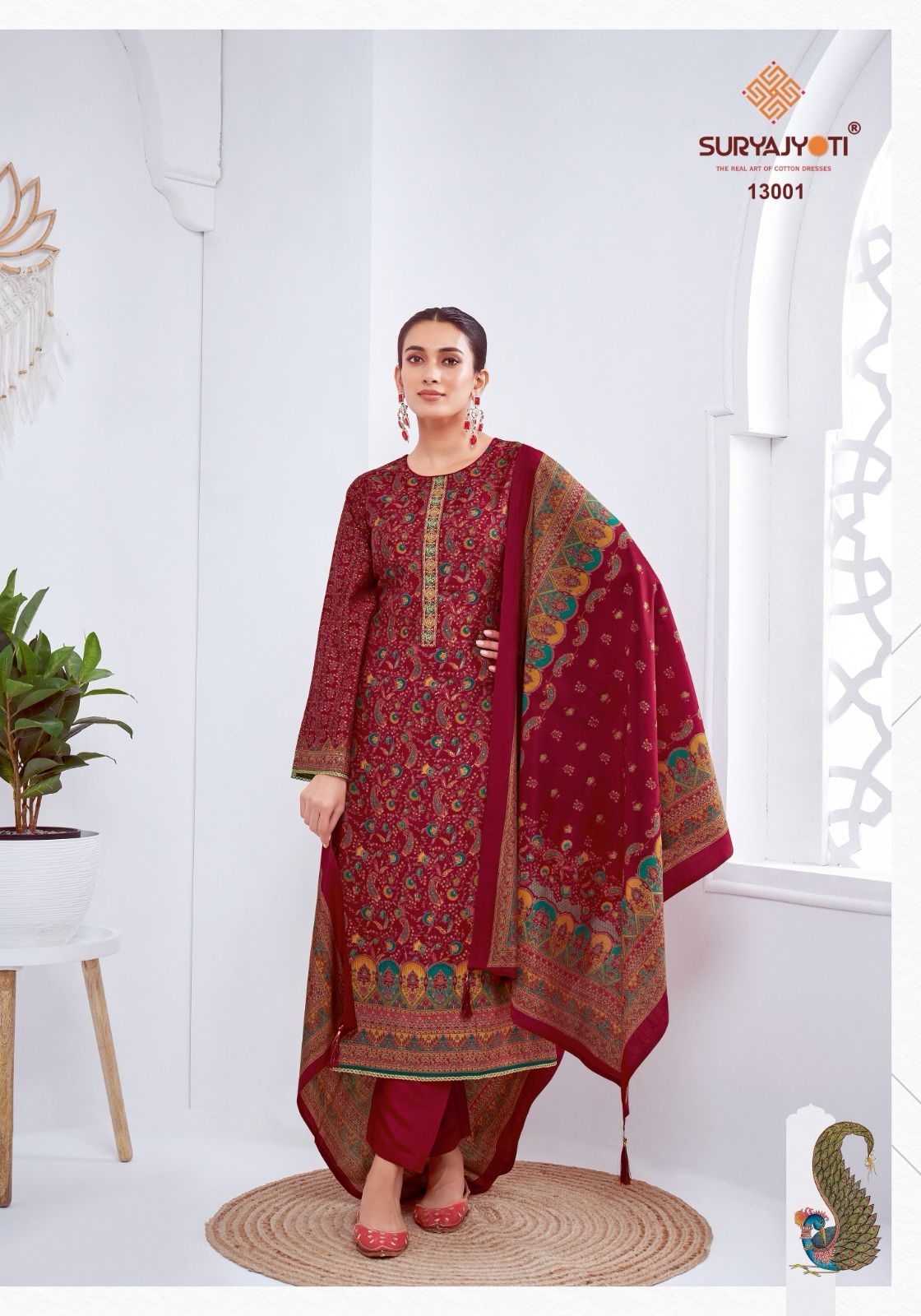 Pushpa Vol 13 Suryajyoti Modal Pant Style Suits Wholesaler Gujarat