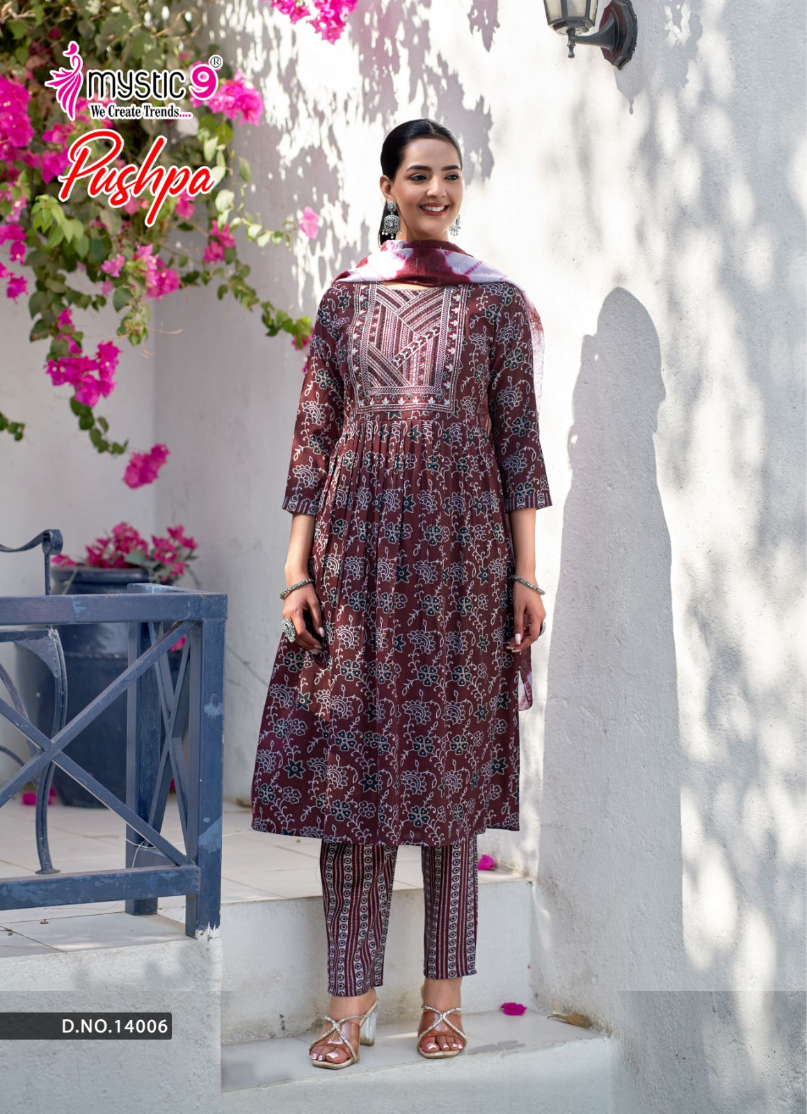 Pushpa Vol 14 Mystic 9 Rayon Capsule Readymade Pant Style Suits Wholesale Price