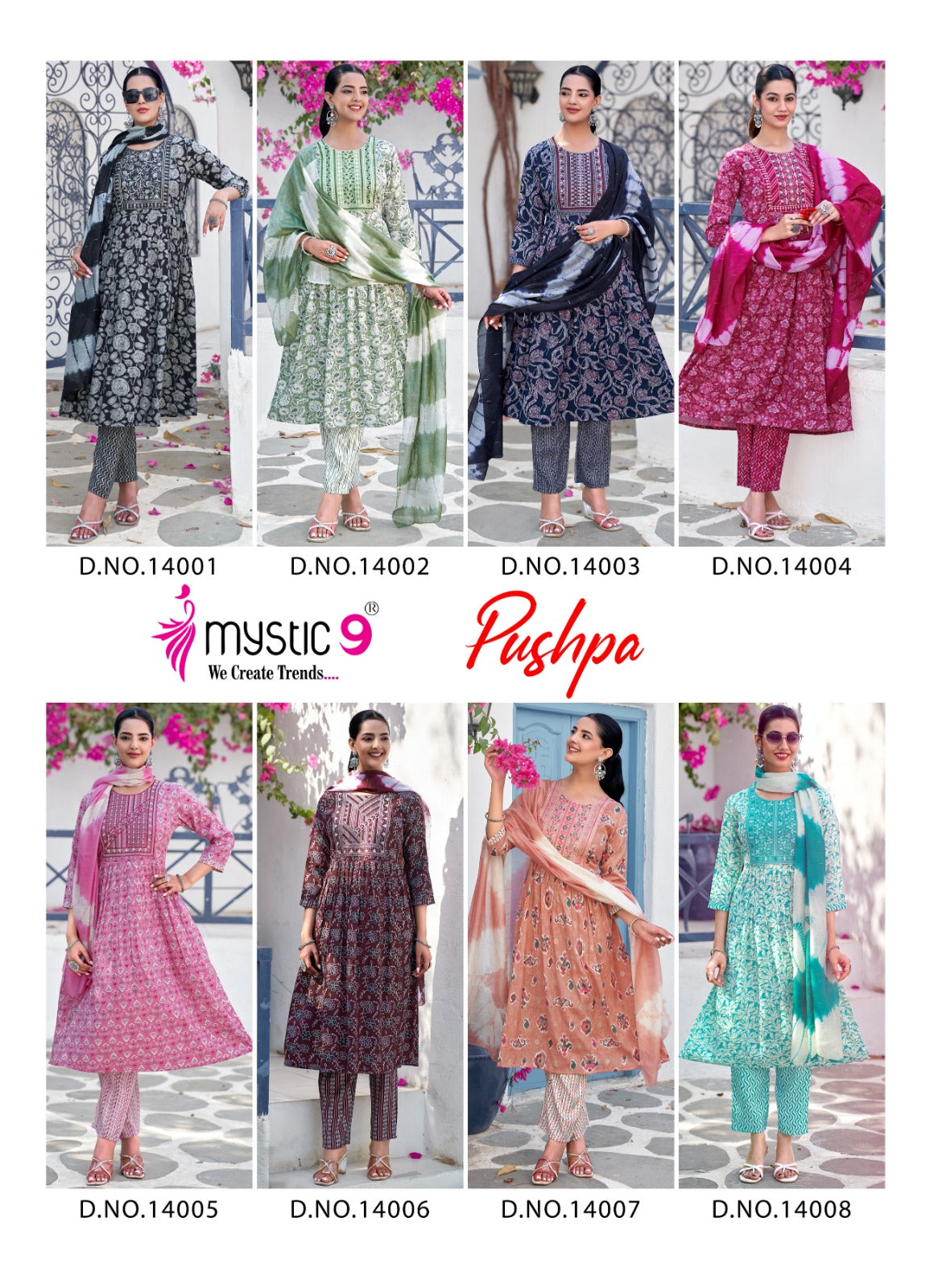 Pushpa Vol 14 Mystic 9 Rayon Capsule Readymade Pant Style Suits Wholesale Price
