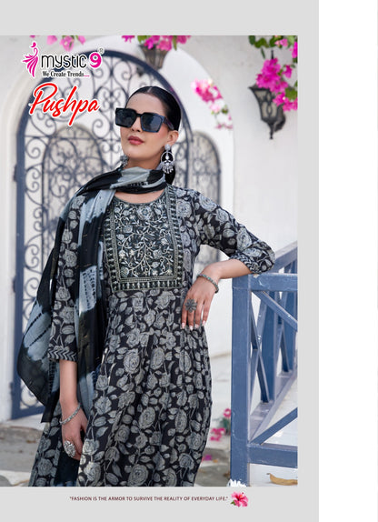 Pushpa Vol 14 Mystic 9 Rayon Capsule Readymade Pant Style Suits Wholesale Price
