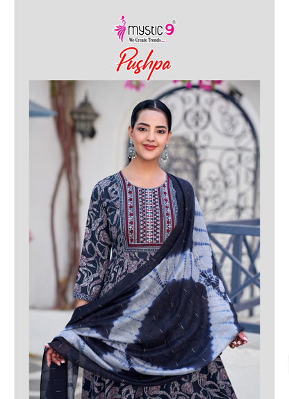 Pushpa Vol 14 Mystic 9 Rayon Capsule Readymade Pant Style Suits Wholesale Price