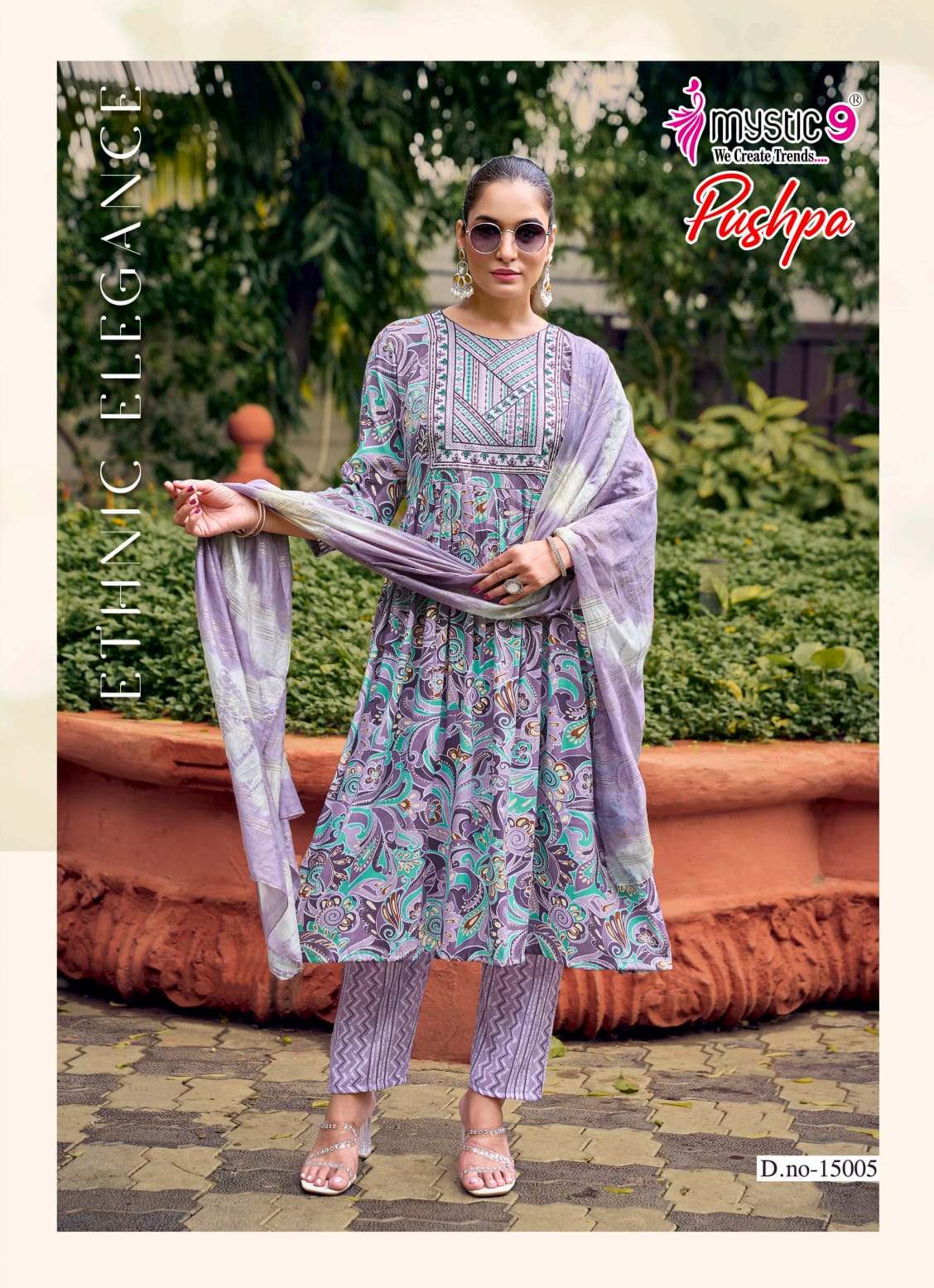 Pushpa Vol 15 Mystic 9 Rayon Readymade Anarkali Suits Wholesaler Gujarat