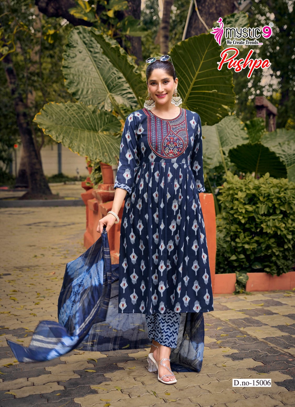 Pushpa Vol 15 Mystic 9 Rayon Readymade Anarkali Suits Wholesaler Gujarat