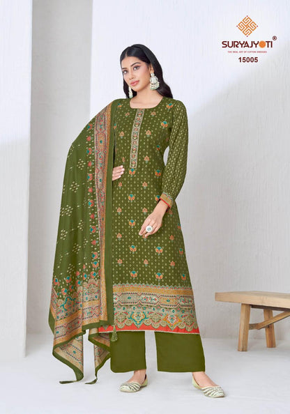 Pushpa Vol 15 Suryajyoti Modal Pant Style Suits Wholesale Price