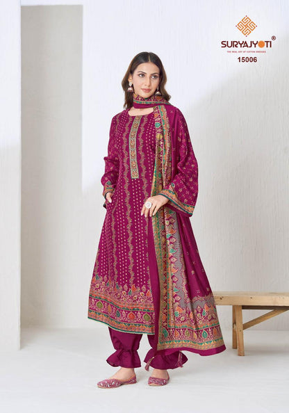 Pushpa Vol 15 Suryajyoti Modal Pant Style Suits Wholesale Price