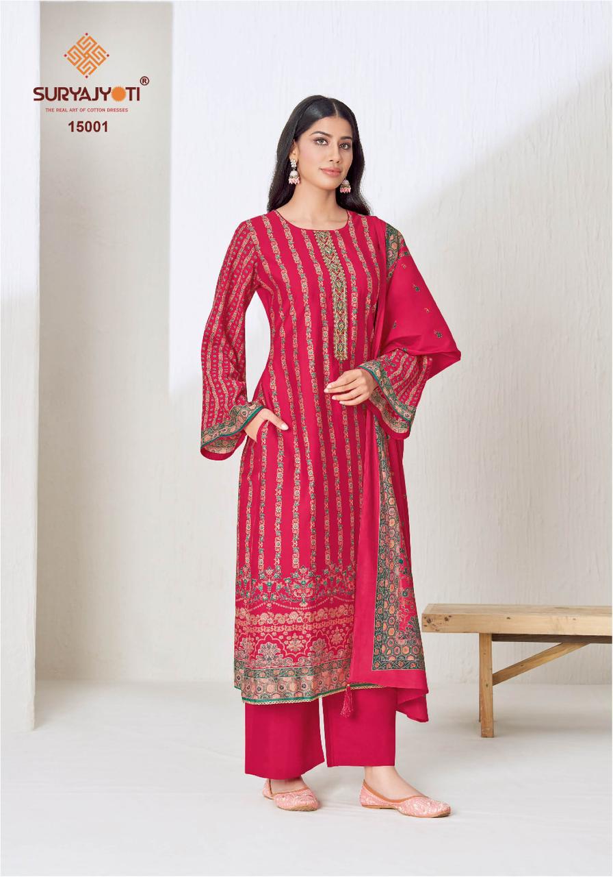 Pushpa Vol 15 Suryajyoti Modal Pant Style Suits Wholesale Price