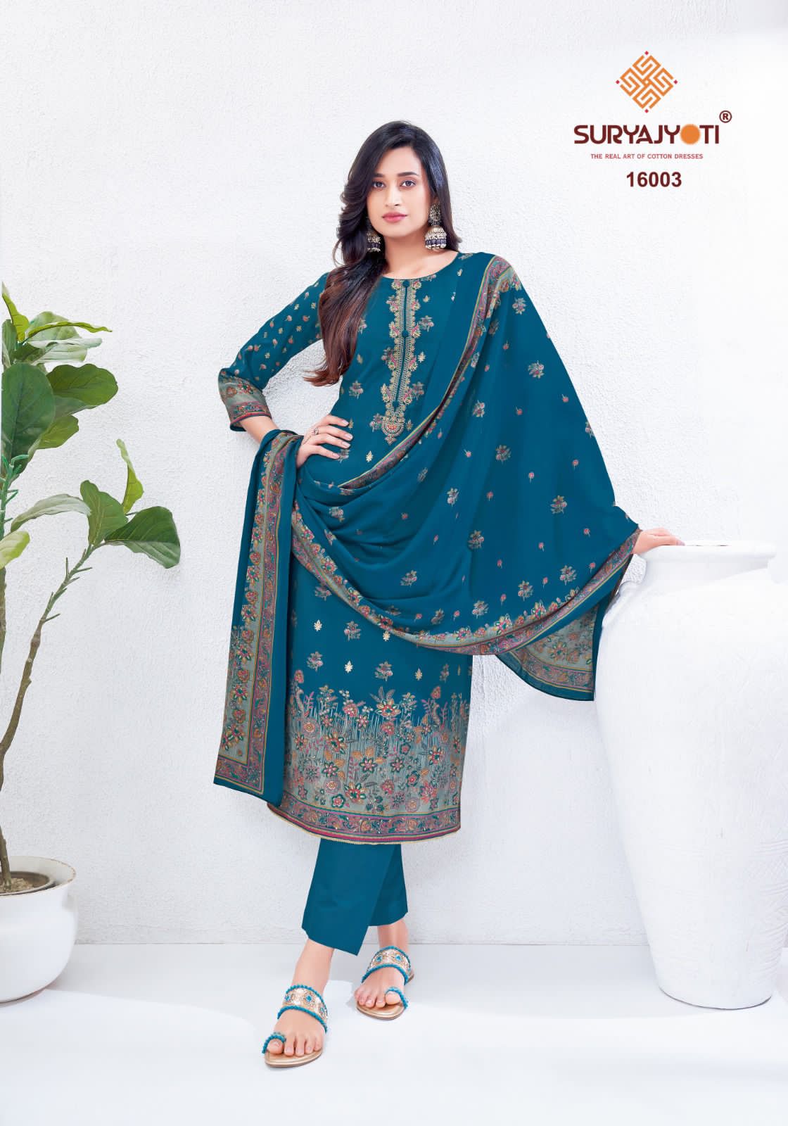 Pushpa Vol 16 Suryajyoti Modal Silk Pant Style Suits Supplier India