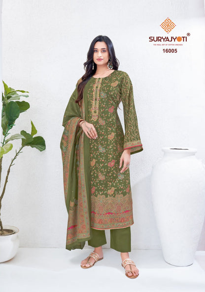 Pushpa Vol 16 Suryajyoti Modal Silk Pant Style Suits Supplier India