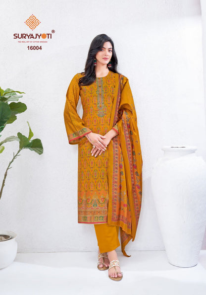 Pushpa Vol 16 Suryajyoti Modal Silk Pant Style Suits Supplier India