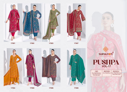 Pushpa Vol 17 Suryajyoti Modal Silk Pant Style Suits Manufacturer