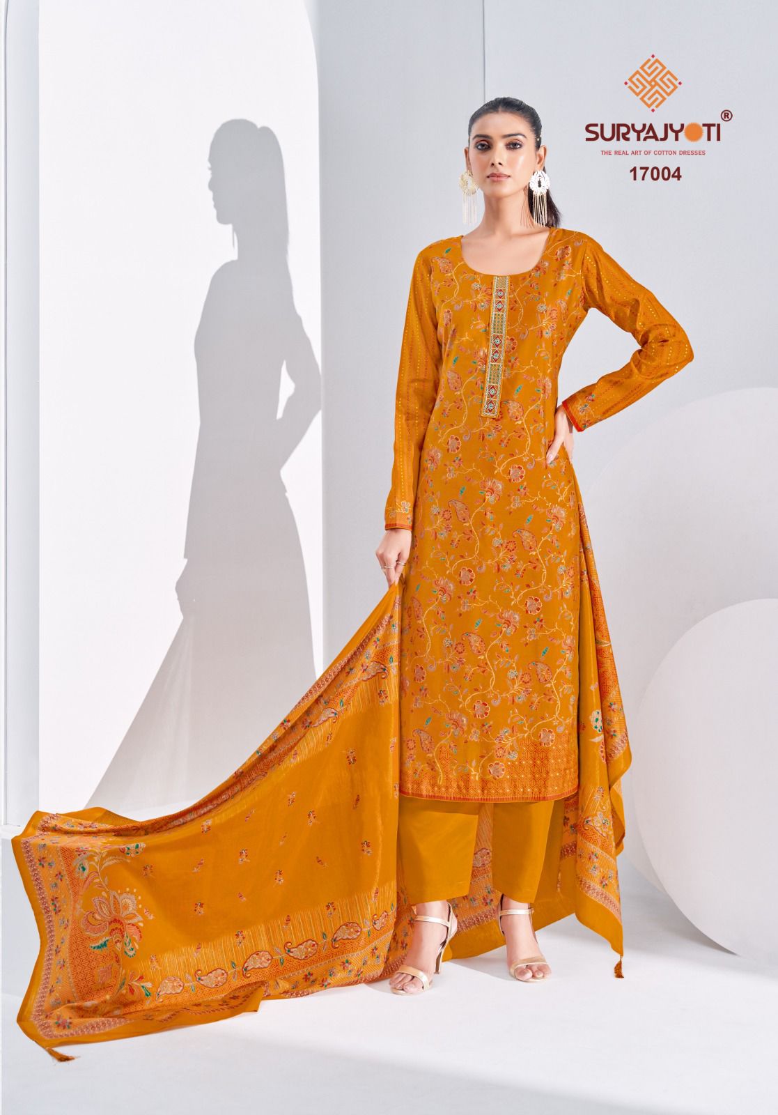 Pushpa Vol 17 Suryajyoti Modal Silk Pant Style Suits Manufacturer