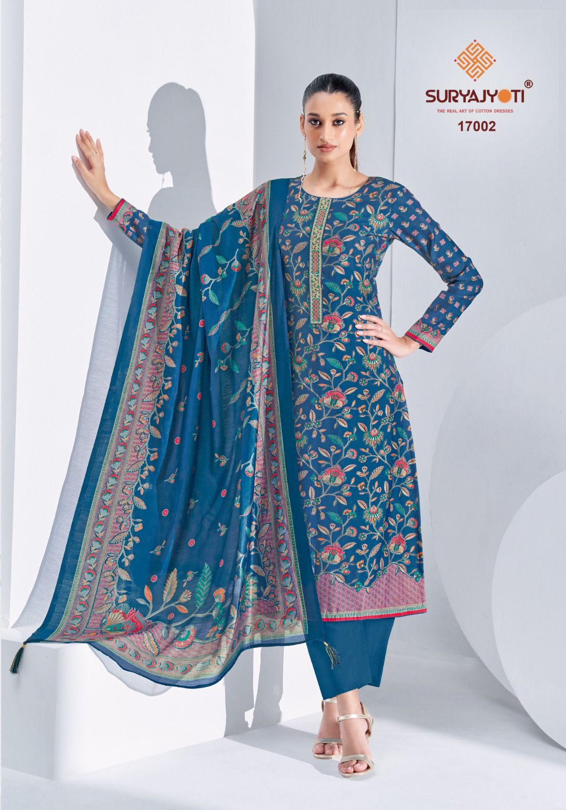 Pushpa Vol 17 Suryajyoti Modal Silk Pant Style Suits Manufacturer