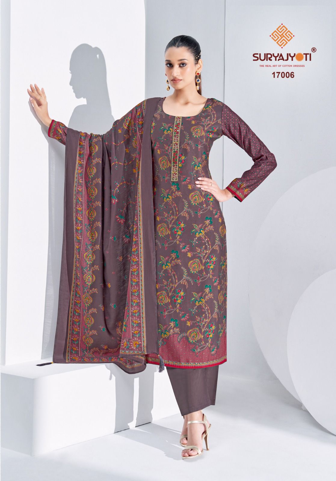 Pushpa Vol 17 Suryajyoti Modal Silk Pant Style Suits Manufacturer