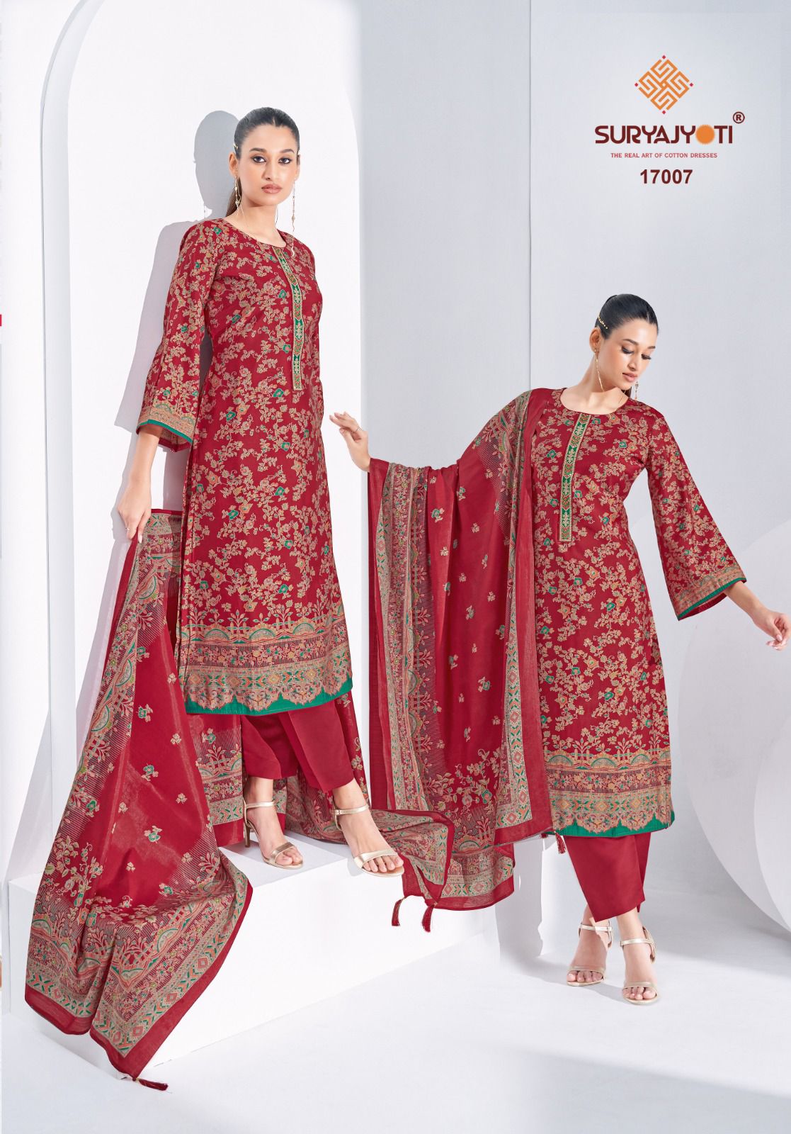 Pushpa Vol 17 Suryajyoti Modal Silk Pant Style Suits Manufacturer