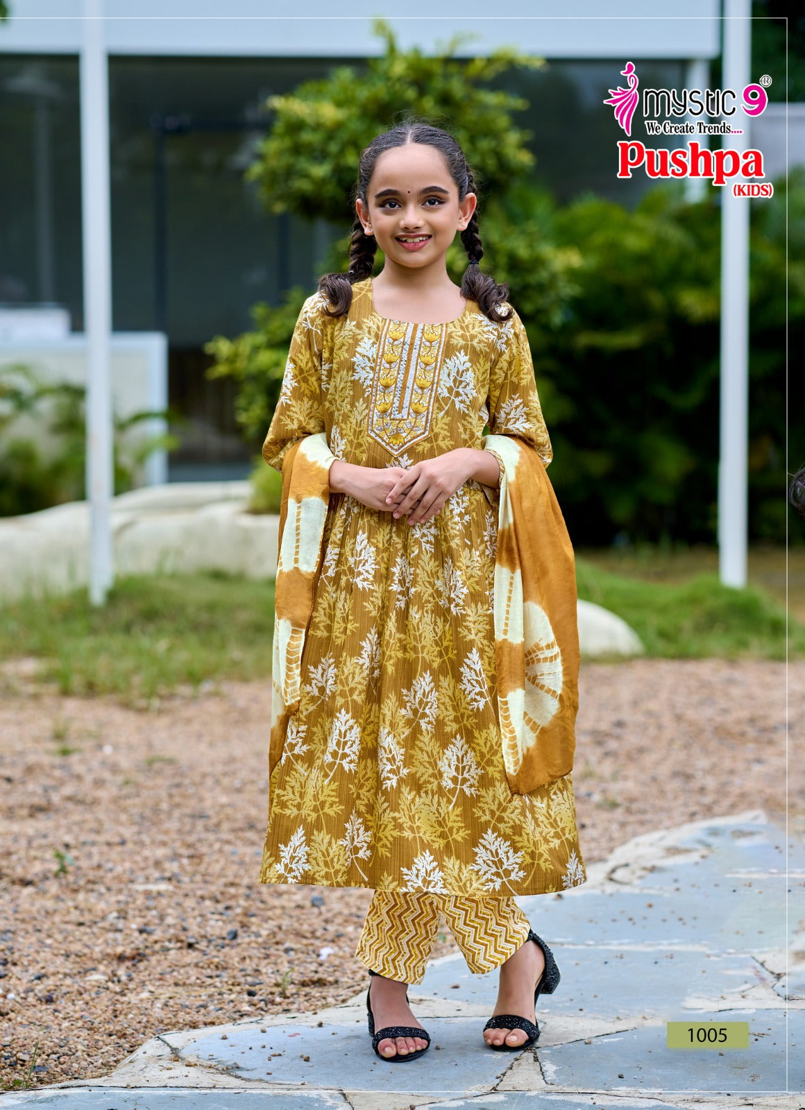 Pushpa Vol 1 Mystic 9 Rayon Capsule Girls Readymade Pant Suits Wholesaler