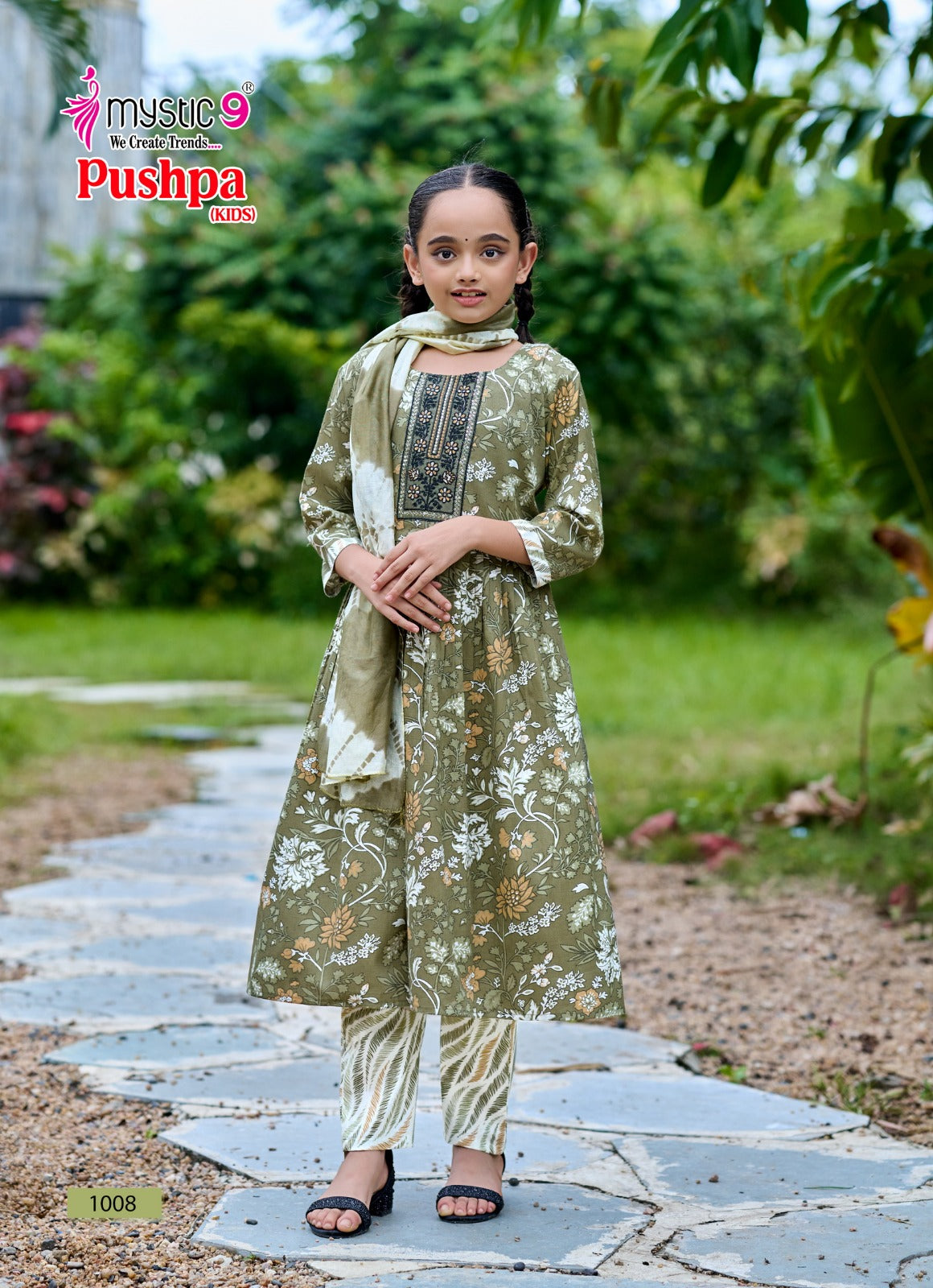 Pushpa Vol 1 Mystic 9 Rayon Capsule Girls Readymade Pant Suits Wholesaler