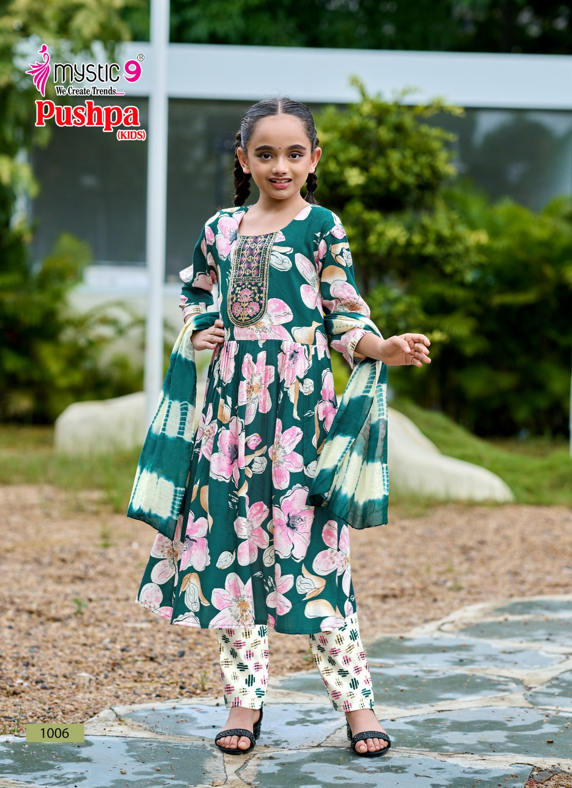 Pushpa Vol 1 Mystic 9 Rayon Capsule Girls Readymade Pant Suits Wholesaler
