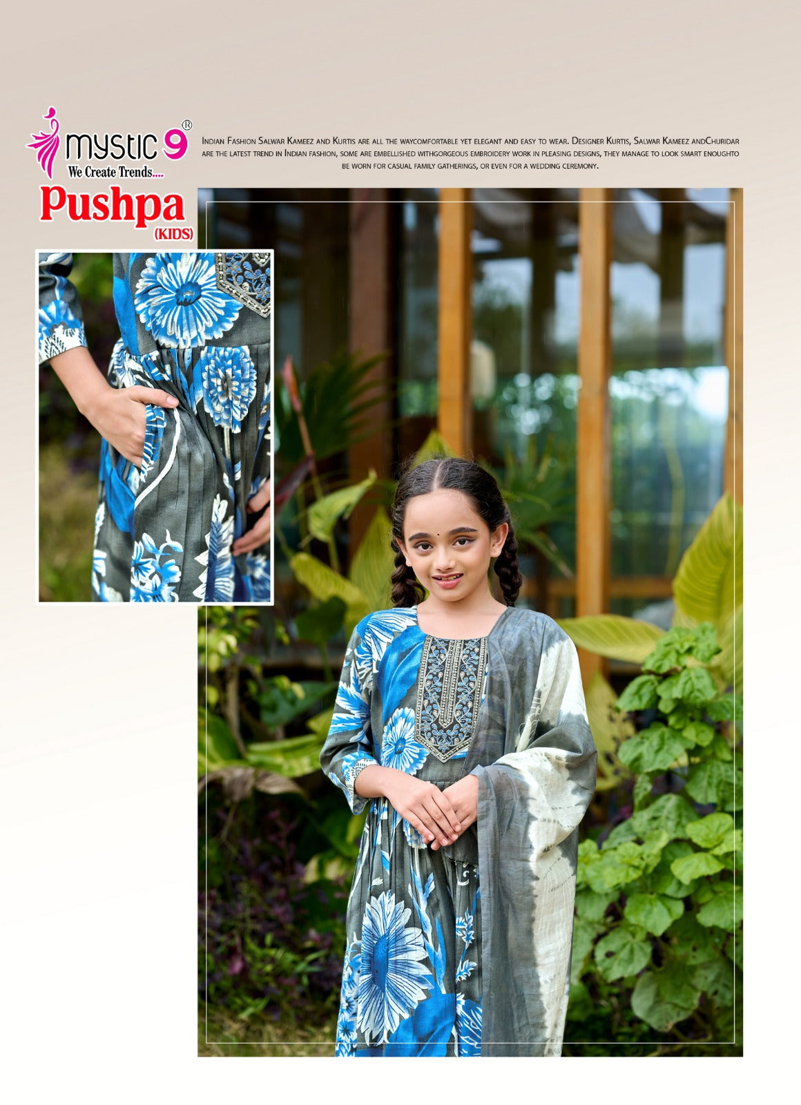 Pushpa Vol 1 Mystic 9 Rayon Capsule Girls Readymade Pant Suits Wholesaler