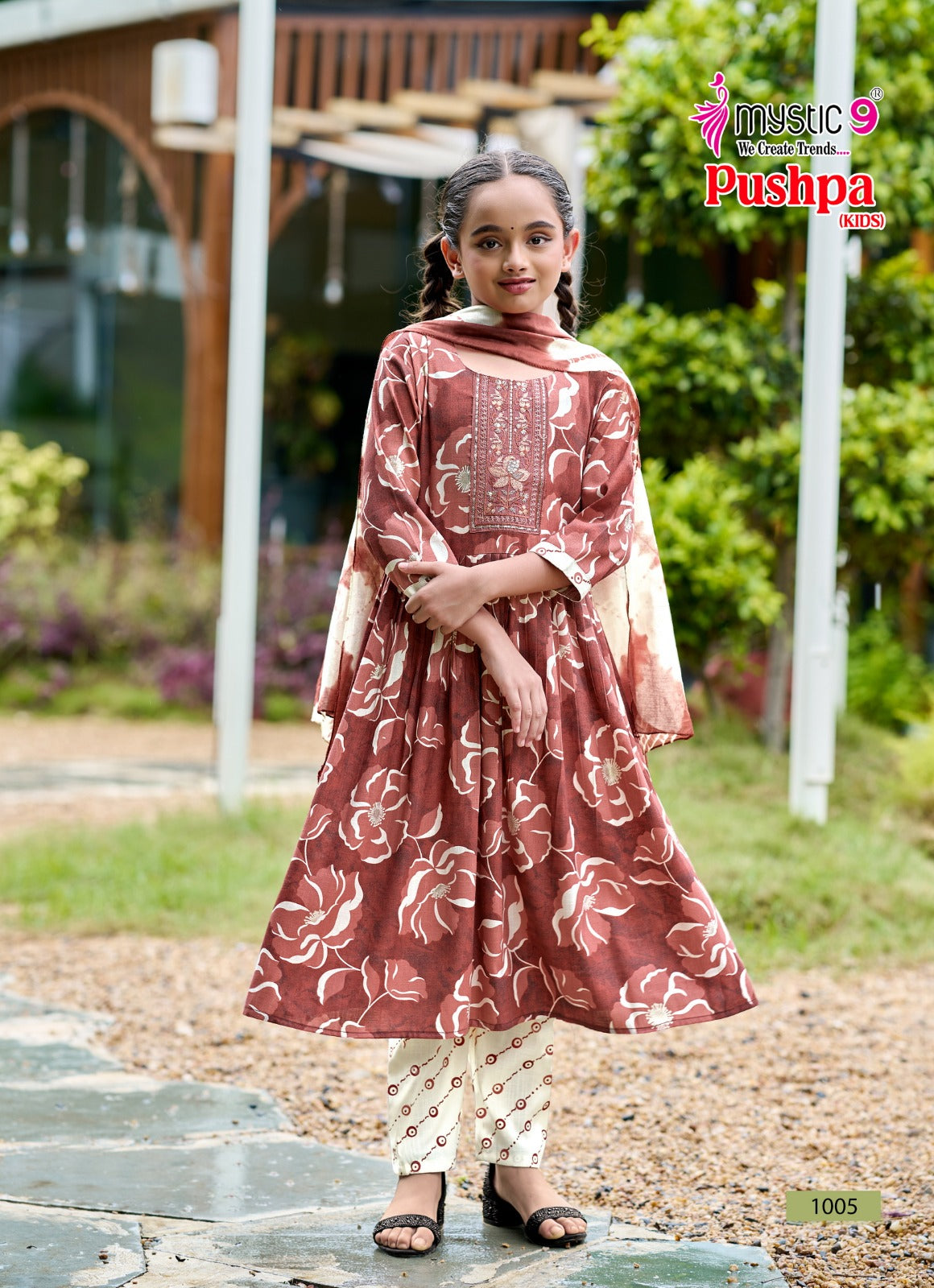 Pushpa Vol 1 Mystic 9 Rayon Capsule Girls Readymade Pant Suits Wholesaler