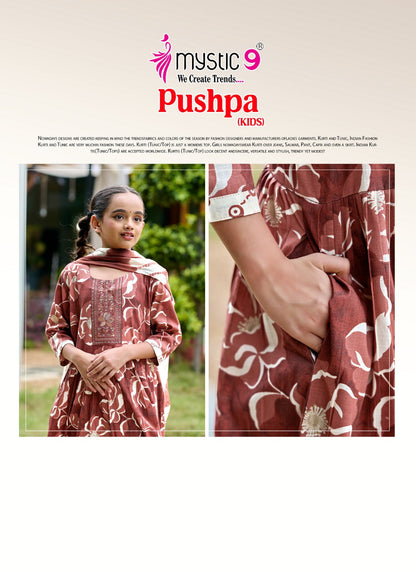 Pushpa Vol 1 Mystic 9 Rayon Capsule Girls Readymade Pant Suits Wholesaler