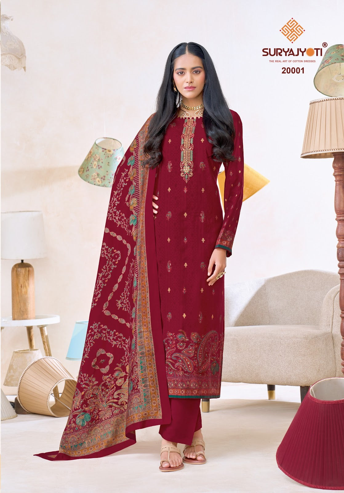 Pushpa Vol 20 Suryajyoti Modal Silk Pant Style Suits Manufacturer