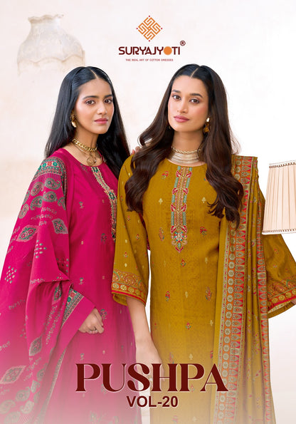 Pushpa Vol 20 Suryajyoti Modal Silk Pant Style Suits Manufacturer