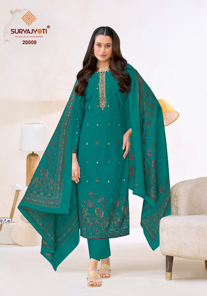 Pushpa Vol 20 Suryajyoti Modal Silk Pant Style Suits Manufacturer