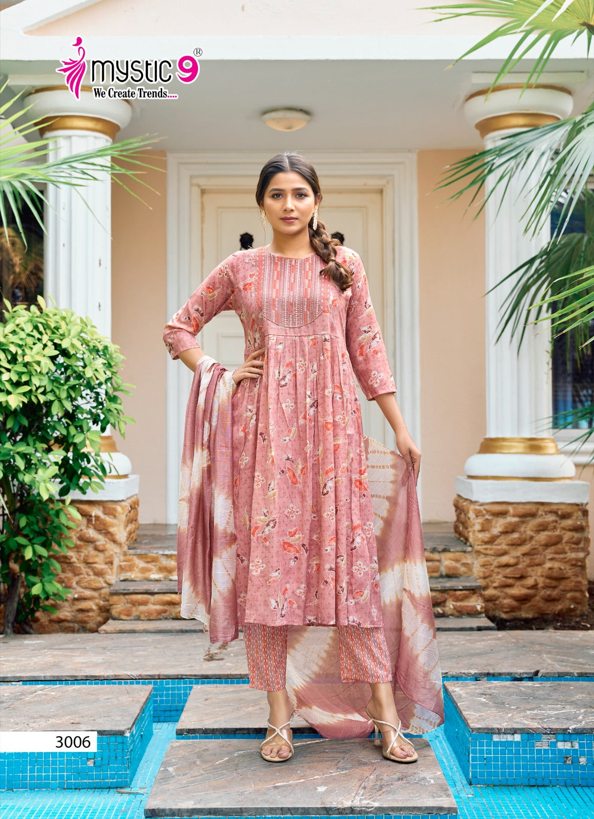 Pushpa Vol 3 Mystic 9 Rayon Capsule Readymade Pant Style Suits Wholesaler Ahmedabad