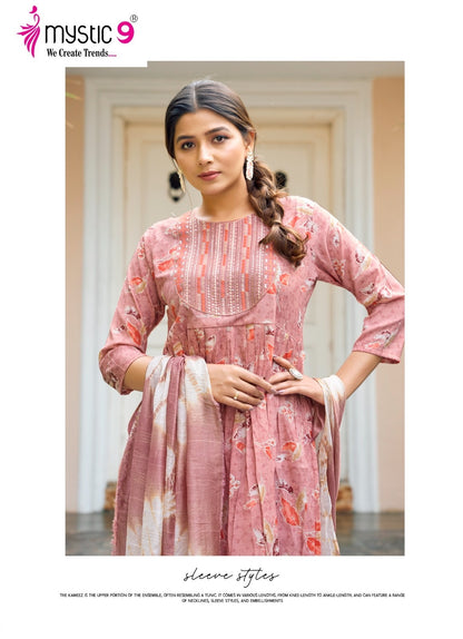 Pushpa Vol 3 Mystic 9 Rayon Capsule Readymade Pant Style Suits Wholesaler Ahmedabad