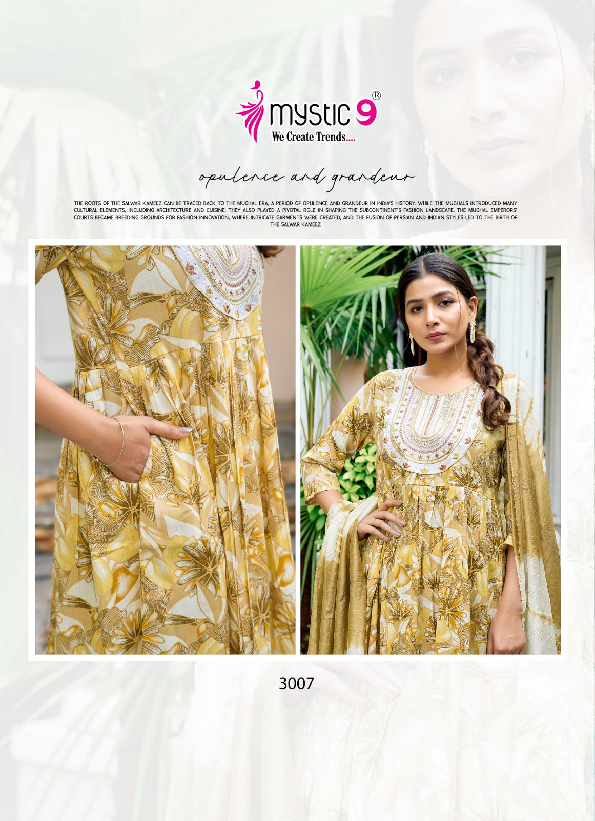 Pushpa Vol 3 Mystic 9 Rayon Capsule Readymade Pant Style Suits Wholesaler Ahmedabad