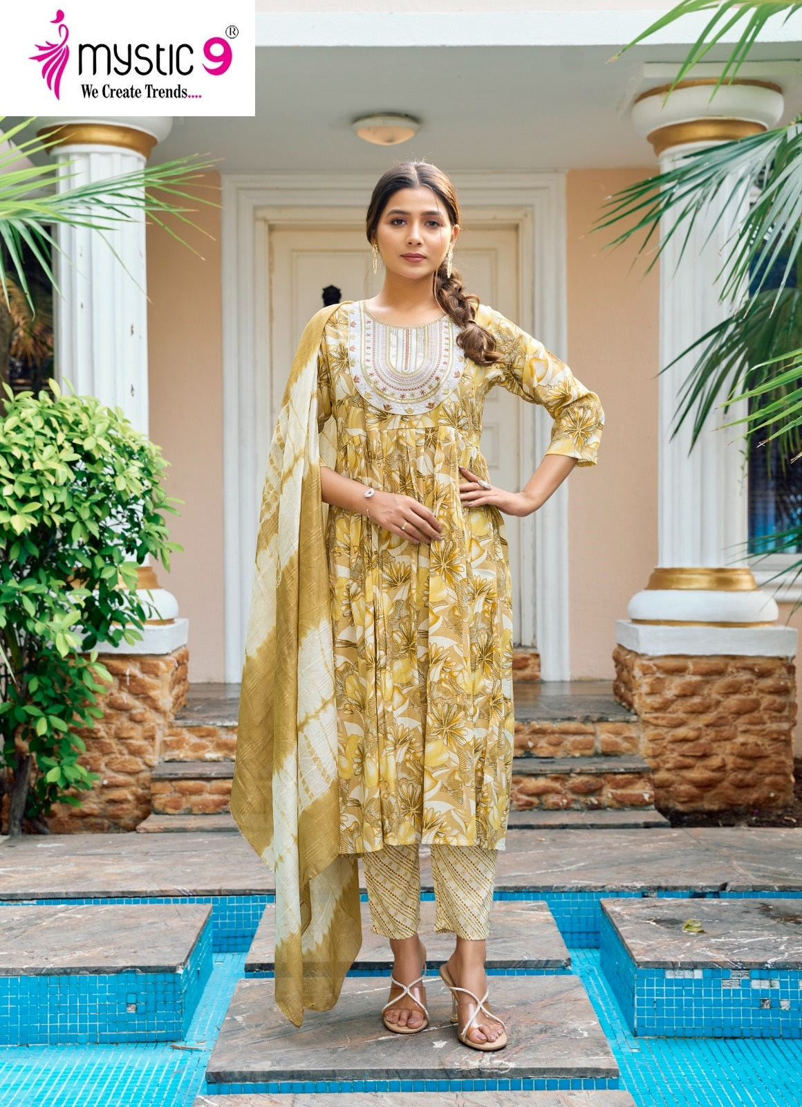 Pushpa Vol 3 Mystic 9 Rayon Capsule Readymade Pant Style Suits Wholesaler Ahmedabad